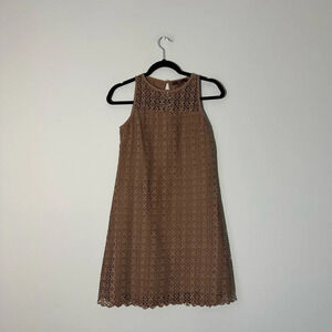 Galeno sleeveless brown dress size s